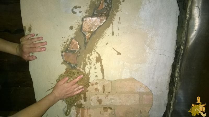 Чем и как замазать трещины на печке в бане (замазать, трещина, печка, баня) Подготовка печи к заделки трещин