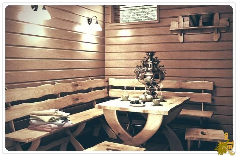 Предбанник - хорошее место для отдыха