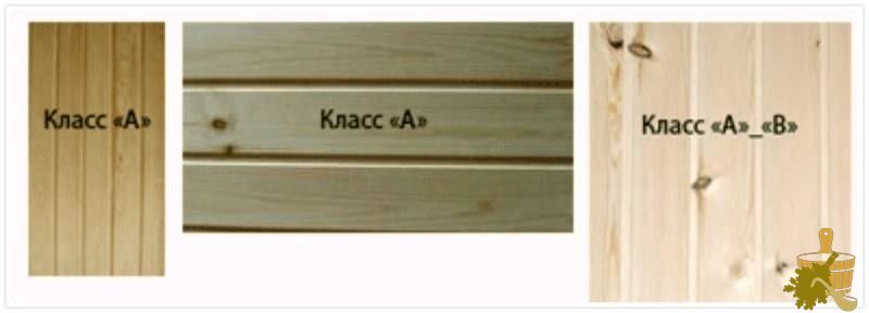 Вагонка для бани (вагонка, баня) Класс вагонки