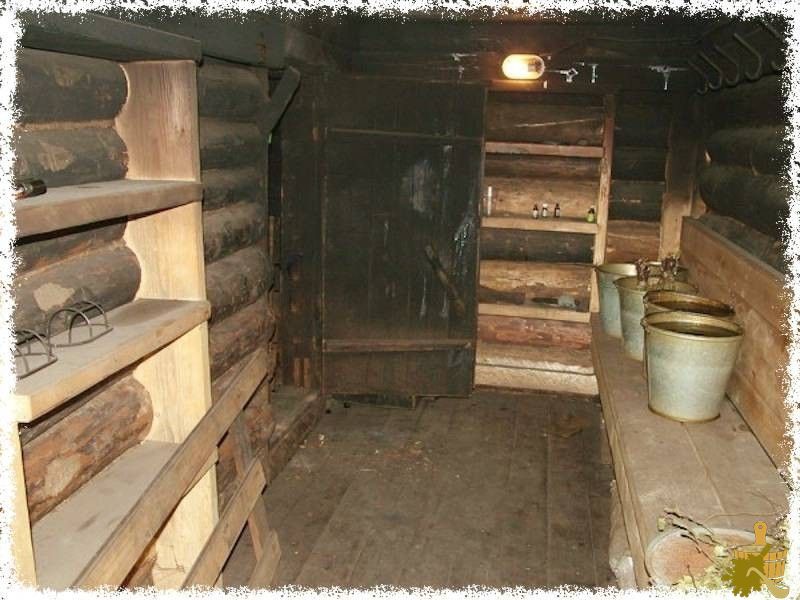 Баня по-чёрному (банить) Предбанник в бане