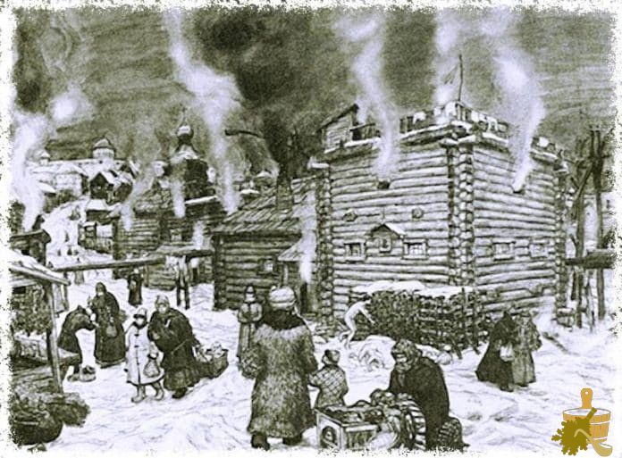 Баня по-чёрному (банить) Баня по-чёрному