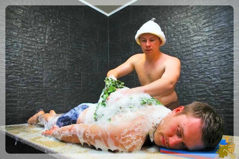 Мыльный массаж веником (мыльный, массаж, веник) Мыльный массаж веником