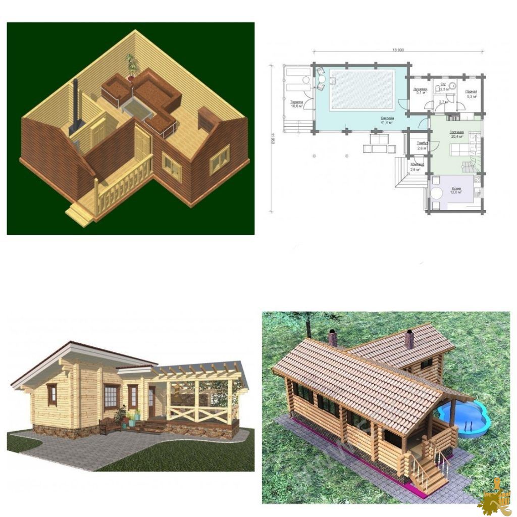 Угловые бани: преимущества и недостатки планировки (угловые, бани, преимущества, недостатки, планировки) Угловые бани: преимущества и недостатки планировки