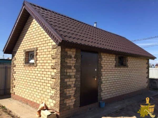 Планировка мойки и парилки отдельно в бане 4х6