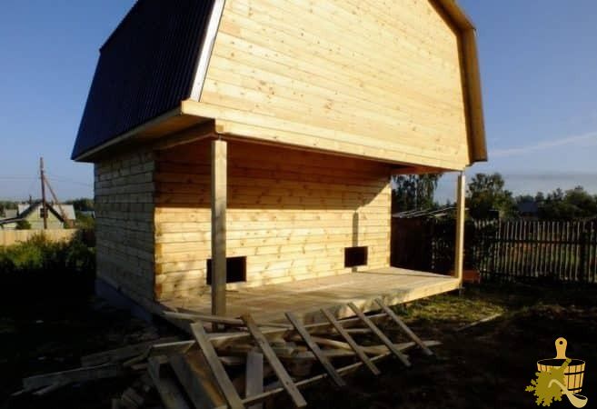 Планы для бани 6*6 с мансардой и туалетом – тридцать фото (план, баня, мансарда, туалет, фото) Баня с мансардой и туалетом