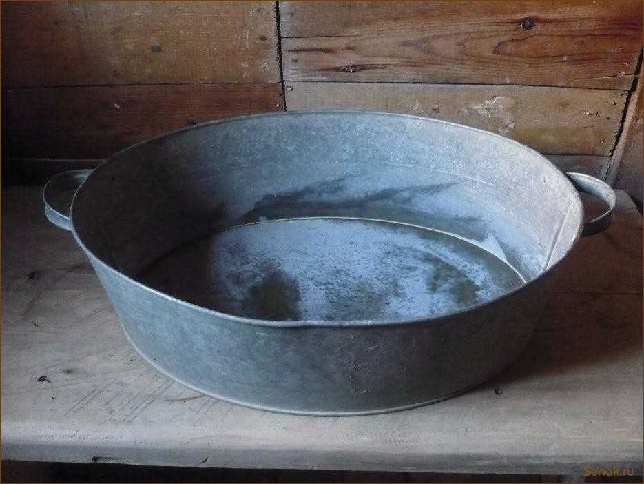 (оцинкованная, шайка, особенности, преимущества) Оцинкованная шайка: особенности и преимущества
