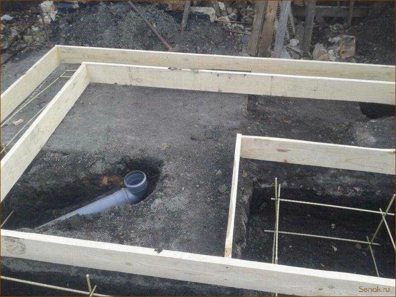 Фундамент для каркасной бани